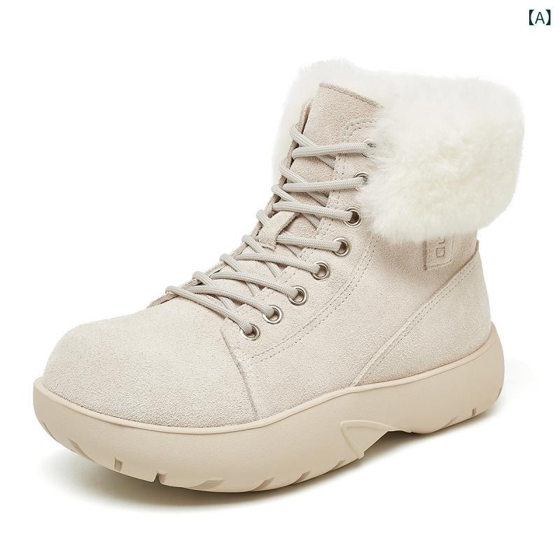 レディース ブーツ 厚底 かわいい おしゃれ 秋冬 ショーブーツ 革 カジュアル 紐ブーツ