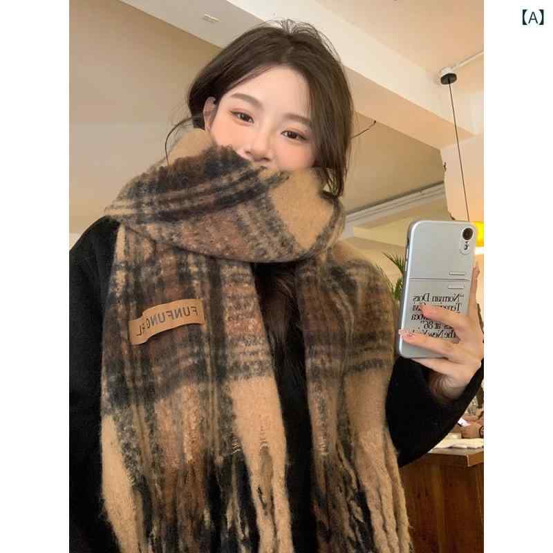 レディース ストール マフラー ショール 秋冬 小物アイテム 防寒 あったかい 肌触り 巻き方 おしゃれx2