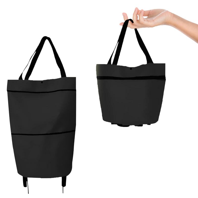 ショッピングカート 折り畳み式 ショッピングキャリー 2輪キャスター付き 収納袋食料品の買い物袋ショ..