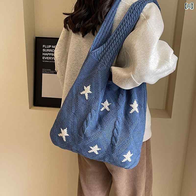 レディース ニット系 シンプル ショルダーバッグ ミニバッグ ハンドバッグ 斜めがけバッグ かたかけバッグ 小物 アイテム 軽量 持ち歩き便利 おしゃれ かわいいx3(4.0)