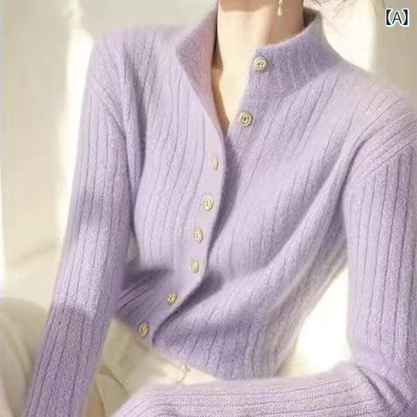 カーディガン レディース ファッション トップ ニット Vネック 羽織 薄手 春秋 ゆったり カジュアル 上着 あったかい 長袖 ロング ショート丈 体型カバー 冷房対策