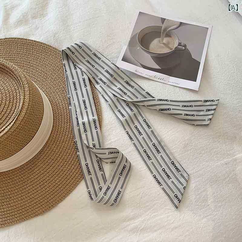 波 点の 小さい シルクの タオルの レディース 韓国 百合の 細い 細い 長 条の 尖った 角の スカーフは..