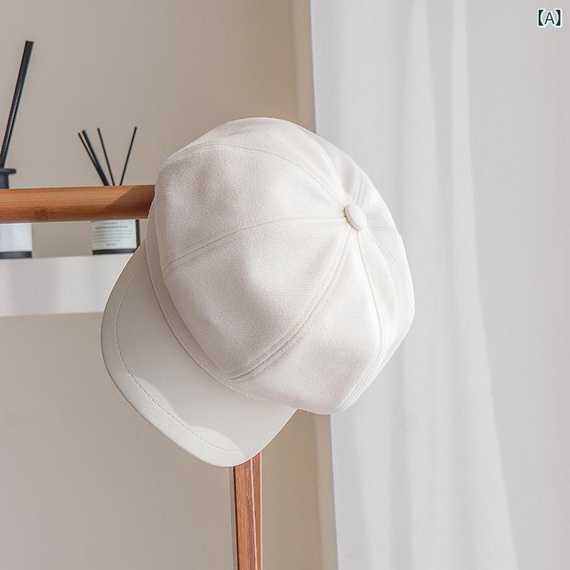 韓国 百合 ベレー 帽 秋型 鴨 舌 帽 英 倫 風は 顔の 小さい 八 角 帽子の 女性が 復古 している