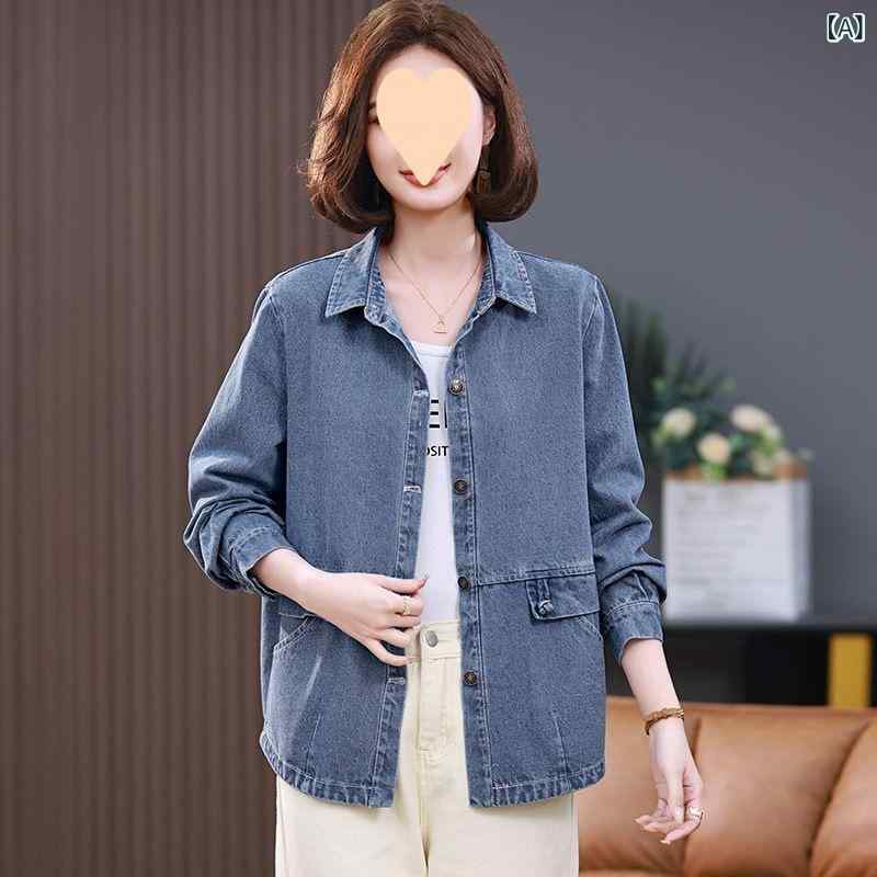 Coat - Gジャン ジャケット デニムジャケット デニムコート デニム アウター ブルゾン トップス 羽織 レディース カジュアル ゆったり おしゃれ かっこいい オールシーズン