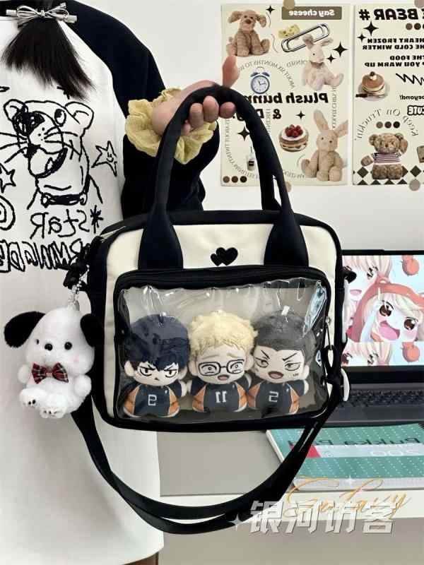 Clothing Accessories (Caps, Ties, Belts) - キッズ 鞄 アニメ調 斜め掛け 大容量 シングルショルダー 風 学校風 単色 万能 普段使い かわいい 軽量 伸縮性