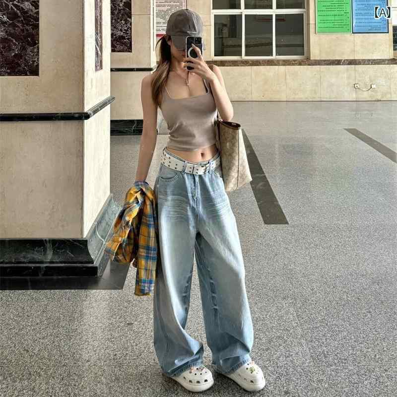 レディース ファッション カジュアル パンツ デニム ジーンズ ズボン ハイウエスト ワイドパンツ ストレートパンツ 美脚 スリム はきやすい 大きいサイズ 小さいサイズ 長ズボン 着痩せ ゆったり