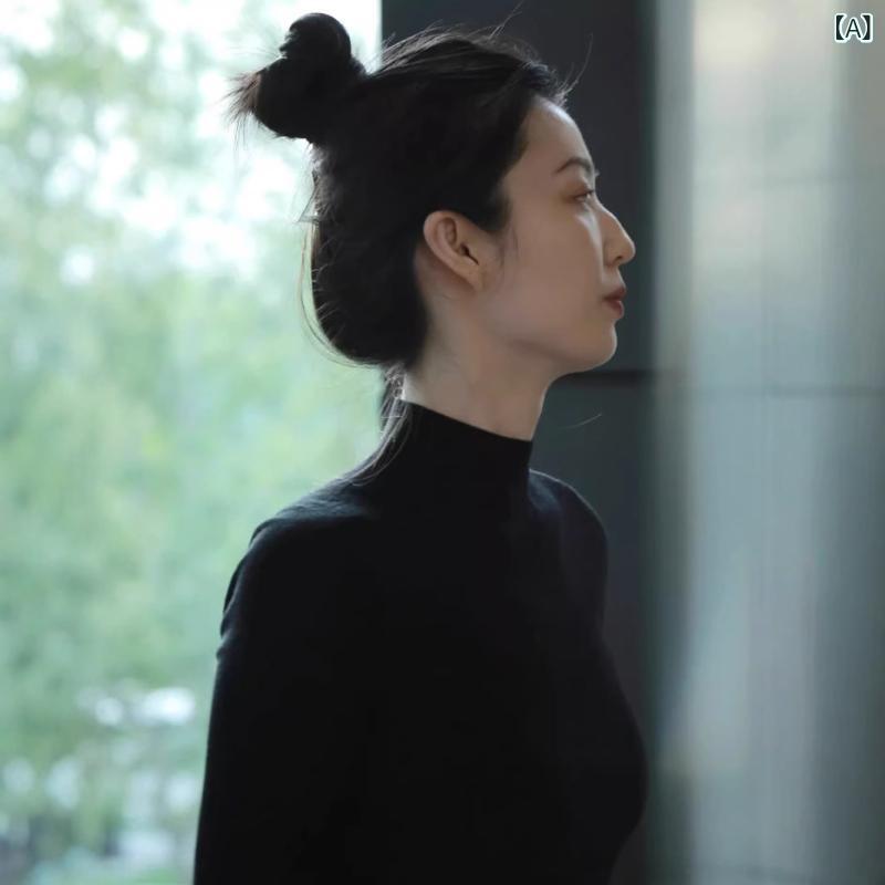 レディース ニット 冬 カシミヤ ウール 暖かい チクチクしない 秋冬 オフィス 通勤 タートルネック か..