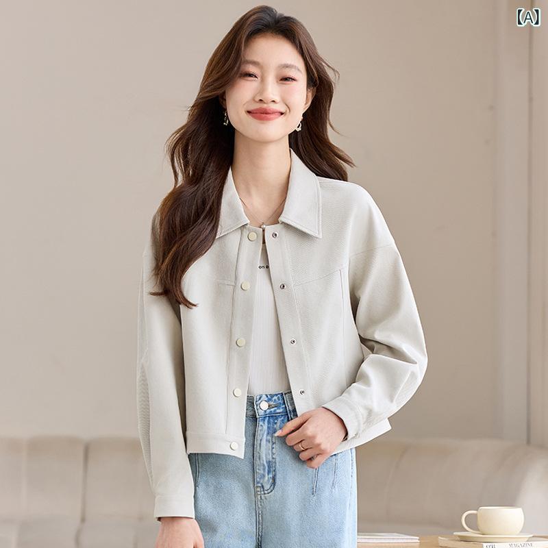 ジャケット レディース トップス 長袖 立ち襟 ゆったり 感 体型カバー 通勤用 おしゃれ 春夏 軽量 伸縮..