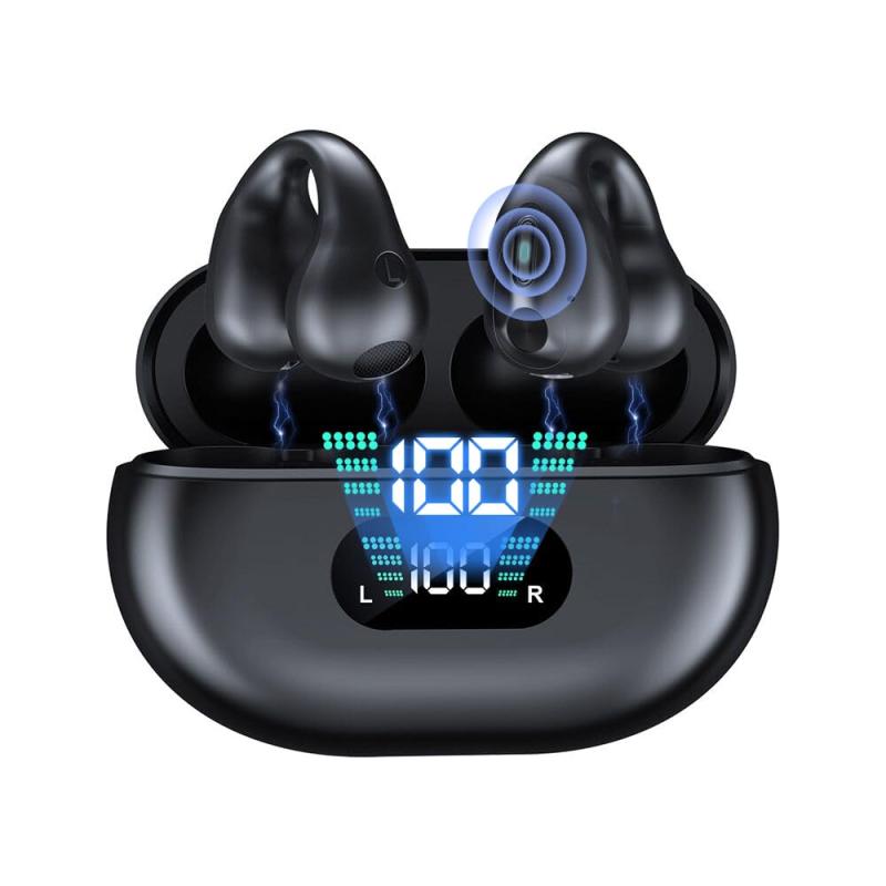 イヤホン Bluetooth【2024新音質強化モデル イヤーカフ】 Bluetooth5.3 耳挟みイヤホン 耳を塞がないイヤホン オープンイヤー型 Hi-Fi音質 音漏れ抑制 ENC通話ノイズキャンセリング 最大8時間持続再 loeuf-10286956 loeuf サンプル画像2
