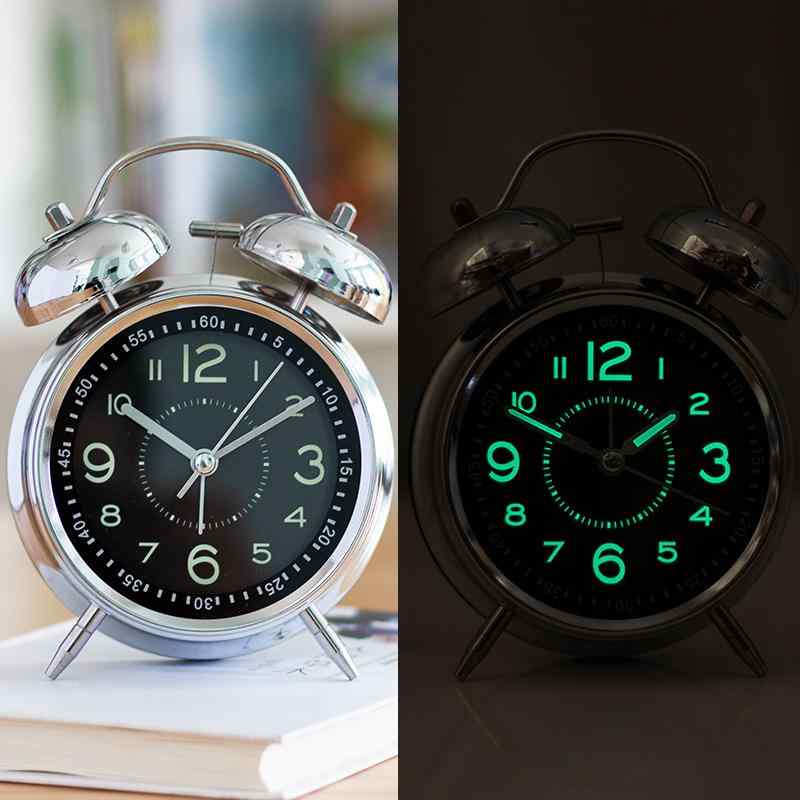 アラームクロック キッズ 大音量 ベル音 金属製 機械式 ヨーロピアンスタイル テーブルクロック 寝室用 目覚ましクロック 子供向け シンプル・カテゴリ: 時計・スタイル: モダンシンプル・表示タイプ: アナログ・機能: 夜光.目覚まし・電...