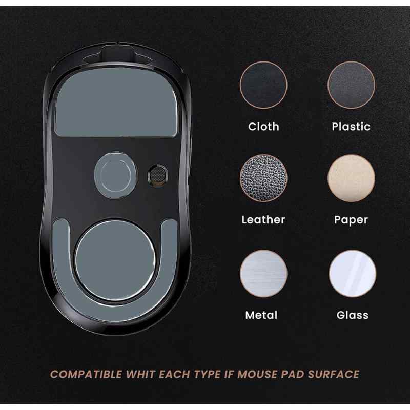 For Logicool G PRO X SUPERLIGHT 2 DEX マウスソール マウスフィート Logicool G PRO X SUPERLIGHT 2 DEX マウスボトムパッド ソールマウスフィート ラウンドエッジ プレミアム グライド