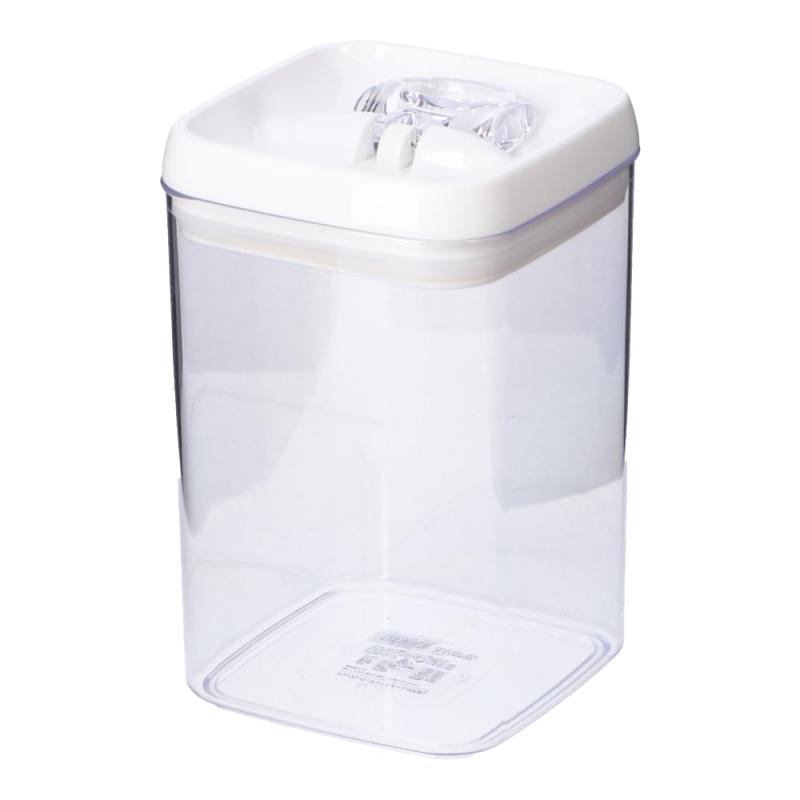 Condiments Container - コーナン オリジナル LIFELEX レバー式容器 フリップレバーキャニスター L 3300ml KHK05-2959 約幅150×奥行150×高さ229mm