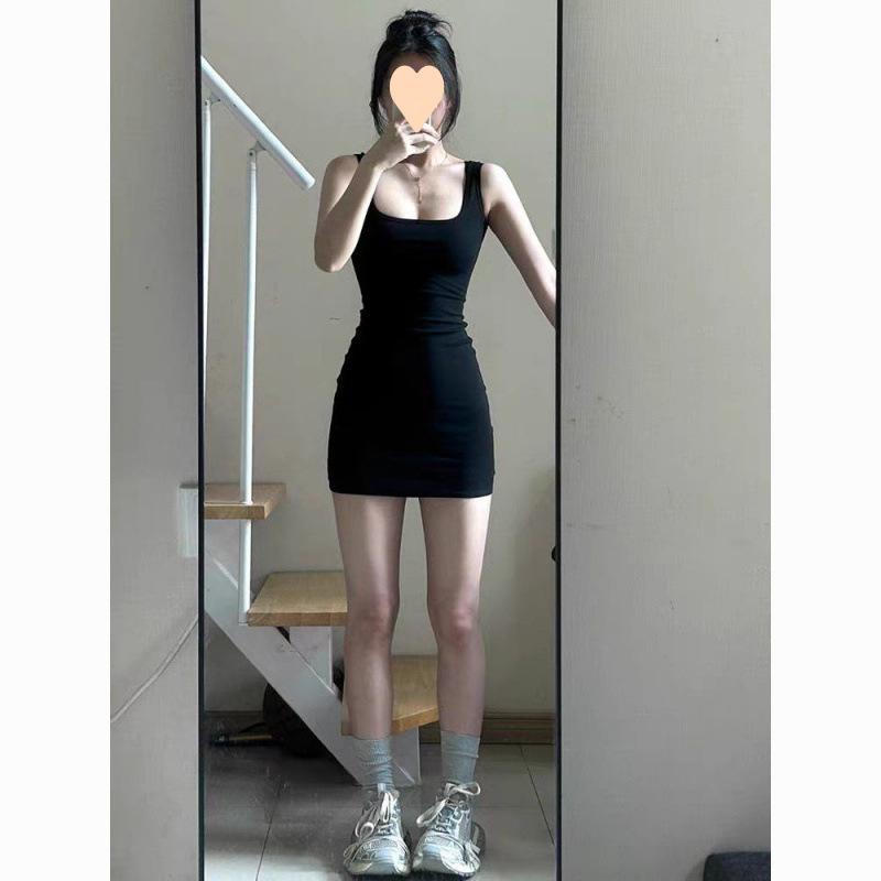 ワンピース レディース セクシー 肩出し ストラップ 春夏 ヒップフィット ミニスカート 大人風 接触冷感 吸湿速乾 伸縮性 高級感 綿 ピンク系