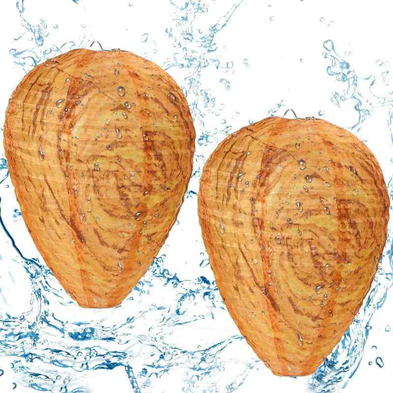 ダミーハチの巣 2個セット 蜂の巣よけ 蜂 駆除 模造されたハチの巣 ホーム ベランダ 屋外 ガーデン 果樹園 アウトドア用