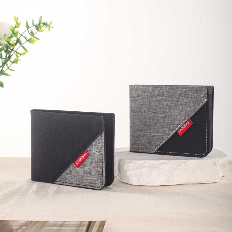 メンズ 財布 ウォレット キャンバス レザー 薄型 コンパクト 小銭入れ カードケース 通勤用 普段使い