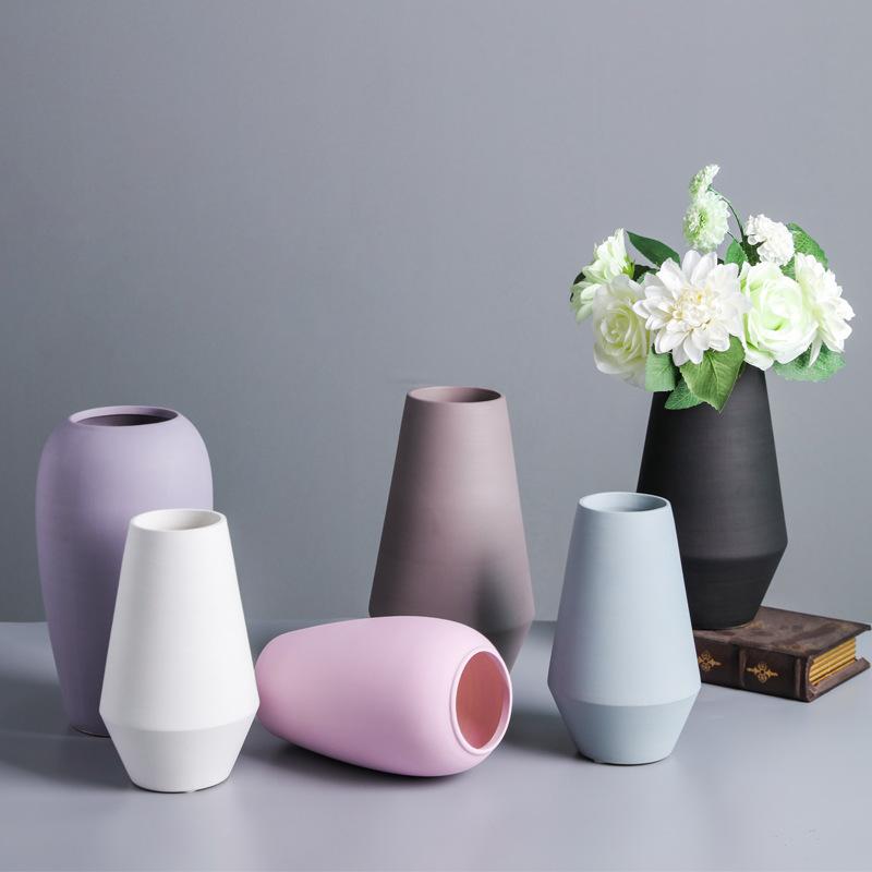 花瓶 北欧風 モランディスタイル セラミック リビング ドライフラワー 装飾品 花器 インテリア オーナメント 挿し花用 ベージュ系 シンプルデザイン