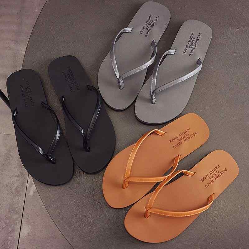 ビーチサンダル メンズ フリップフロップ 滑り止め 耐久性 レザー 夏 つま先挟み型 シンプル アウトドア用