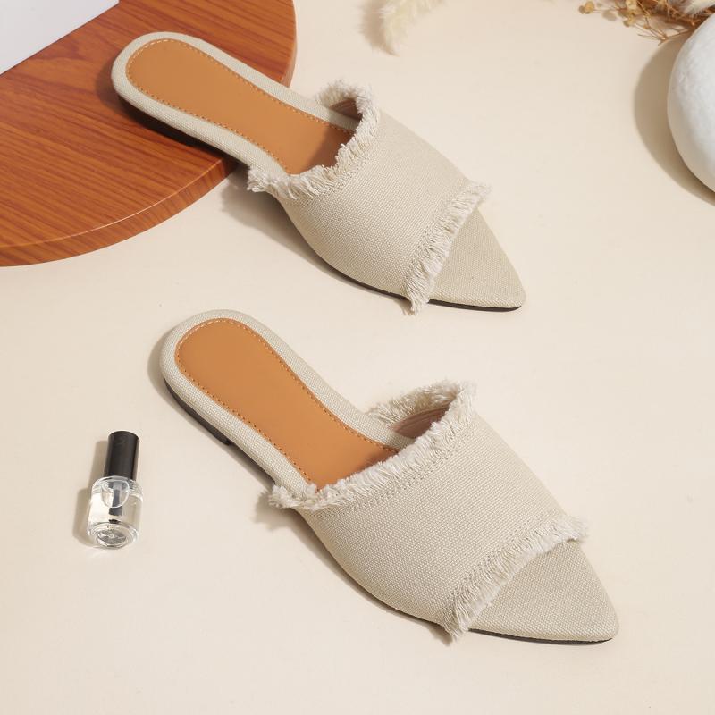 Ballet Shoes - 20339 さんは ファッションの 平底 スリッパ 2024の 新型 東南アジア 中東の の 対外 靴を 履いて いる