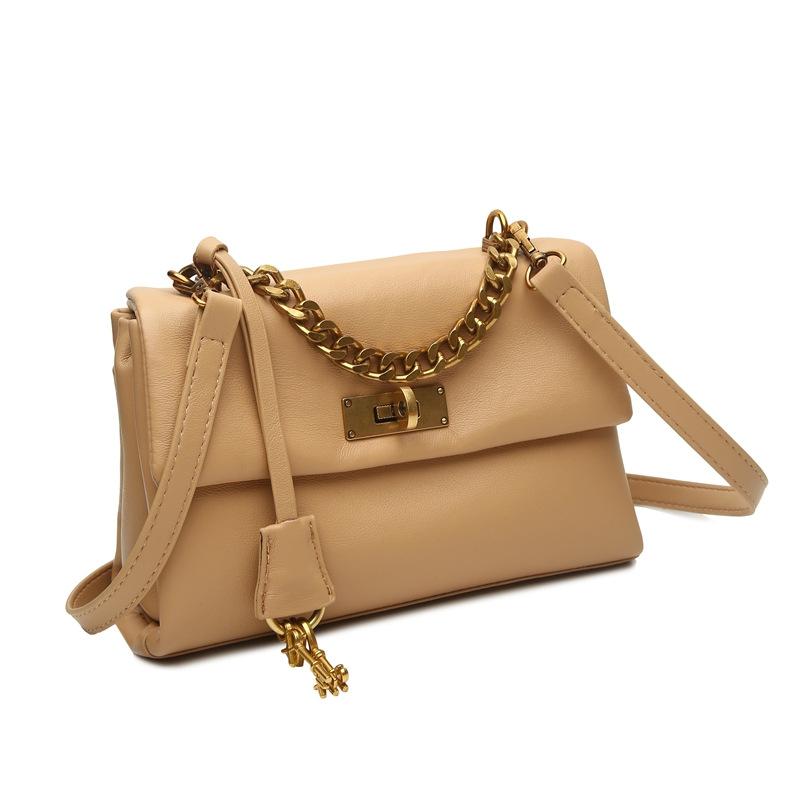 バッグ レディース 春夏 韓国 高級感 チェーン 斜め掛け ショルダー 脇下 大容量 ハンドバッグ 通勤 普段使い 軽量 伸縮性 綿素材 アイボリー