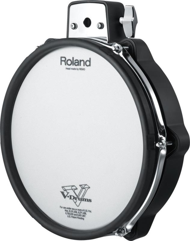 Roland ローランド V-Pad PDX-100 /10インチ 電子ドラム V-drumsPD-108-BCに迫る叩き心地、性能を備えた10インチ・モデル。シェル部分をなくして小型・軽量化。省スペースでのセッティングデュアル・マウント・ホルダー採用。市販のタム・スタンドにも装着可能パッド・サイズ：10インチ取り付け可能ロッド径：9.0 ～ 13.0mm 取り付け可能パイプ径：22.2mm別売品：パッド・マウント（MDHシリーズ）、ドラム・スタンド（MDSシリーズ）