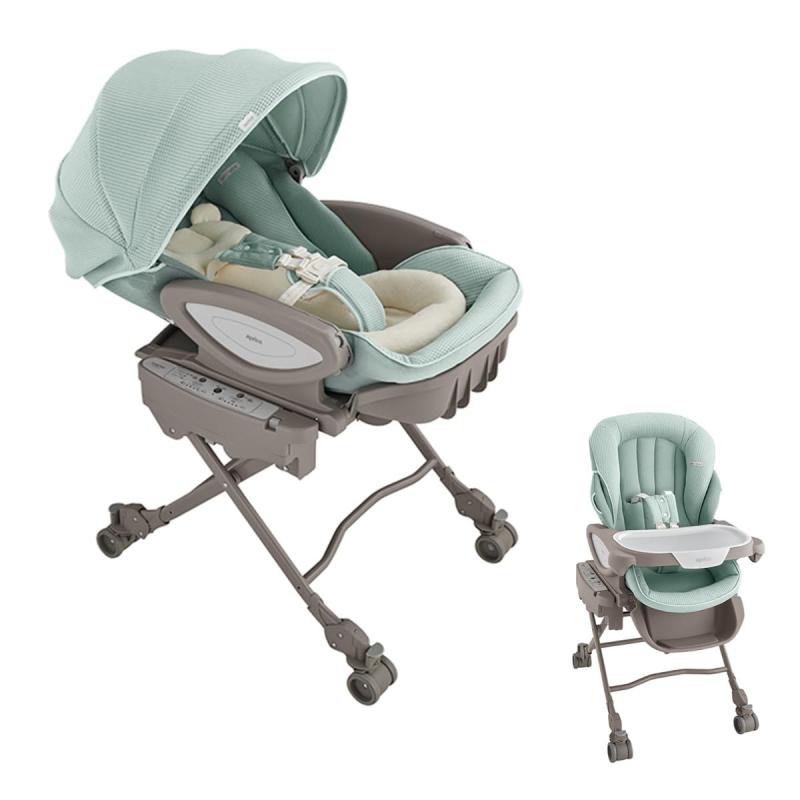 Aprica(アップリカ) ハイローチェア ユラリズム オート プレミアム AC 0か月-4歳頃まで 電動スウィング..