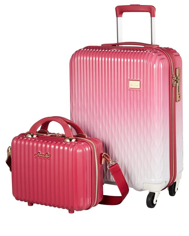 [シフレ] スーツケース ハードジッパー 小型 Sサイズ LUN2116-48 機内持ち込み可 付 32L 48 cm 2.8kg いちごみるく
