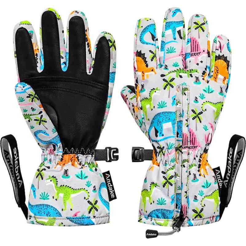 Gloves - Andake 子供 グローブ キッズ スキー ミトン 断熱防水通気 冬 防寒手袋 男の子 女の子 幼児