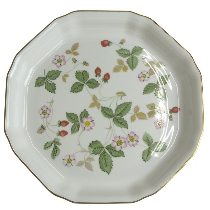 ウェッジウッド(Wedgwood) ギフト ワイルドストロベリ- オクタゴナル ディッシュ L 