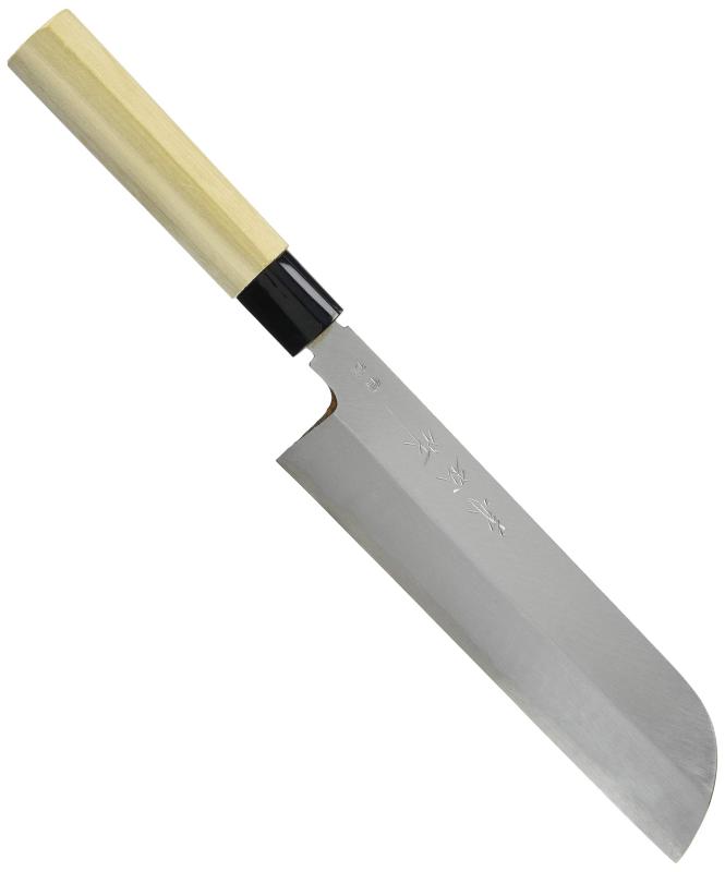 兼松作 特撰 鎌型薄刃庖丁 21cm