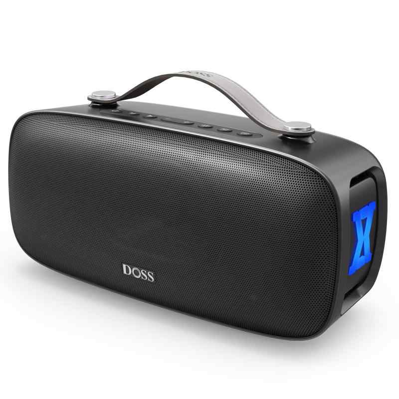 DOSS Extreme Boom Pro D300 bluetoothスピーカー ワイヤレス 80W 大音量 20時間再生 3つのEQモード IPX6防水 ポータブル ブルートゥーススピーカー お風呂 USB-C充電 ダンス/キャンプ/パーティー/旅行