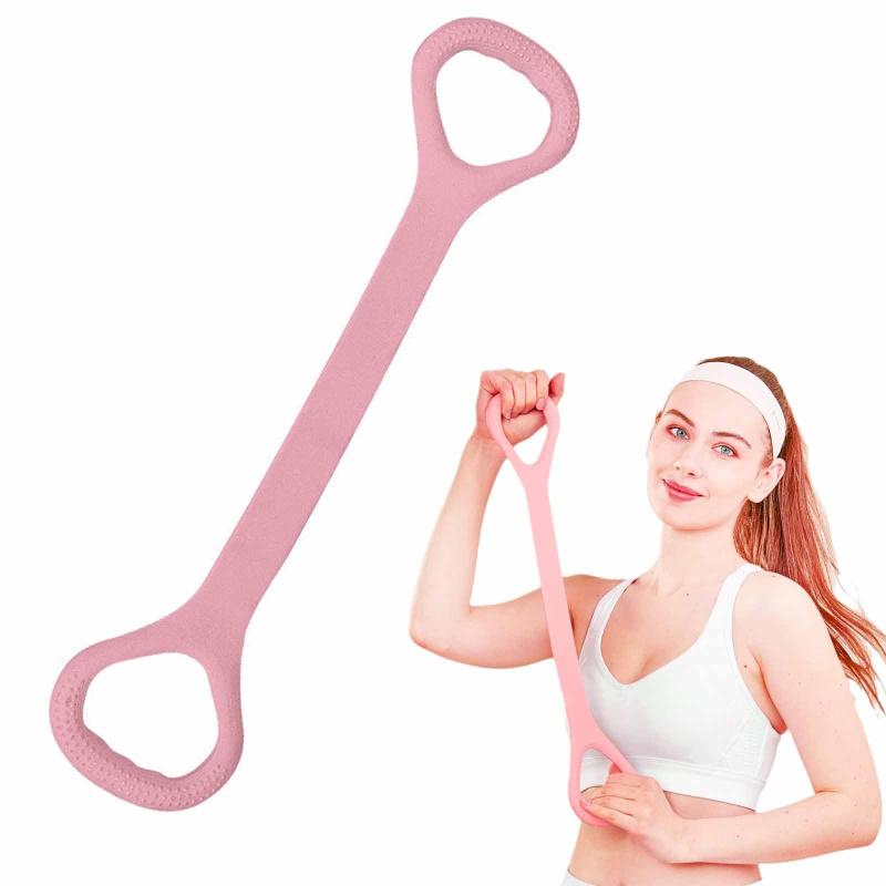 KASELIN ストレッチバンド 肩 ゴムバンド 筋トレ トレーニングチューブ ストレッチチューブ エクササイズバンド 肩甲骨 ダイエットストレッチ チューブ 背中のストレッチ 肩のストレッチゴ