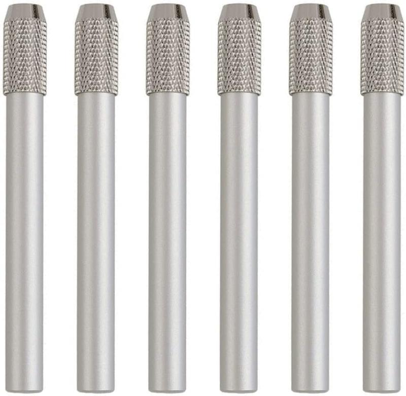 鉛筆延長ホルダー 鉛筆ホルダー 鉛筆補助軸 鉛筆キャップ補助軸 鉛筆延長アシスト ワンヘッドメタルハンドルペンホルダー オフィス用 鉛筆 延長 姿勢矯正 校 子供矯正鉛筆持ち方 子供筆記(3.0)