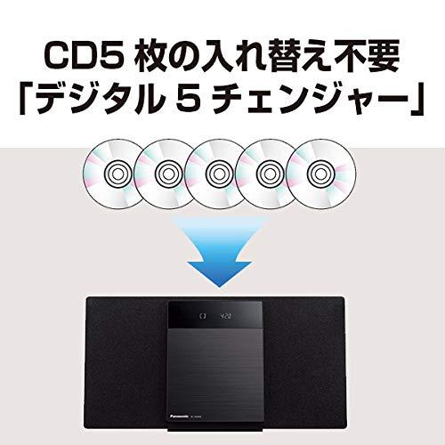 パナソニック ミニコンポ FM/AM 2バンド Bluetooth対応 デジタル5チェンジャー USB...