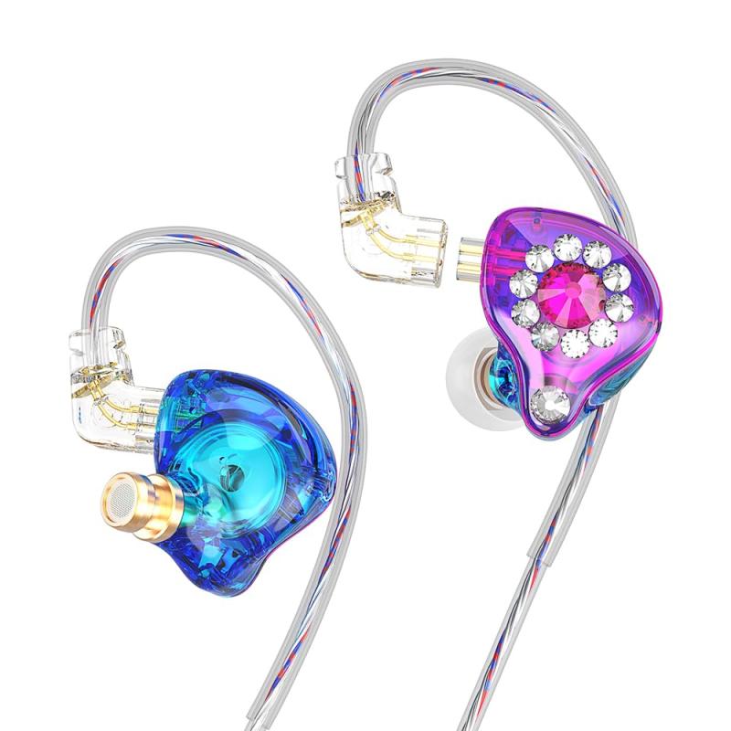 Sound-Isolating Type - Yeabomy AK6 Spark HiFiヘッドフォン、11mm PET複合ダイヤフラムダイナミックイヤホン、3.5mmインイヤーギフトイヤホン、マイク付きDJミュージックヘッドセッ