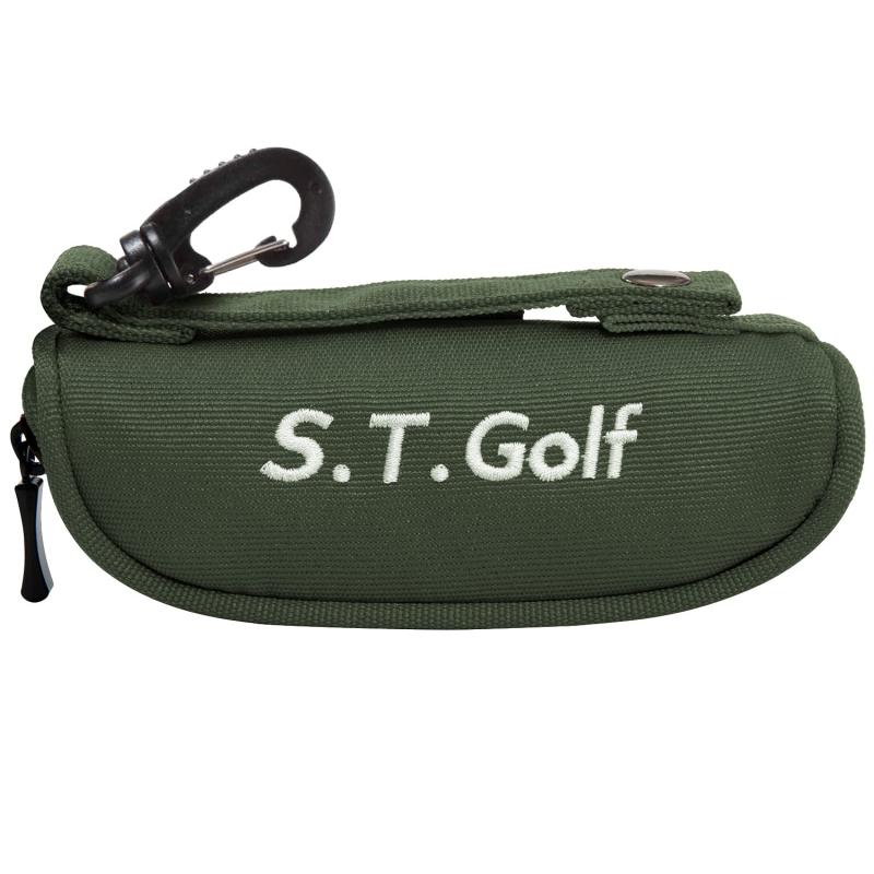 S.T.Golf ゴルフボールケース ゴルフ ボールポーチ ボール3個用 5色 軽量 50g リニューアル 900Dポリエステル採用 高強度 耐久性 撥水加工