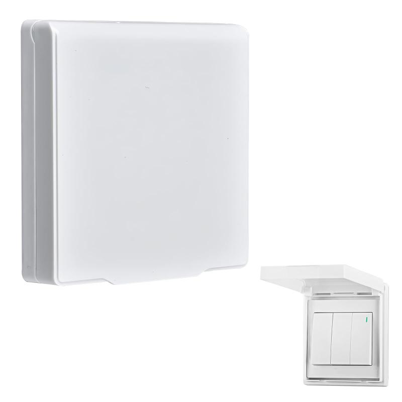 Zhejia コンセントカバー ベビーガード 防水スイッチカバー コンセントガード 防水コンセントカバー スイッチ保護カバー 屋外コンセント用セキュリティカバー コンセントフルカバー 防水