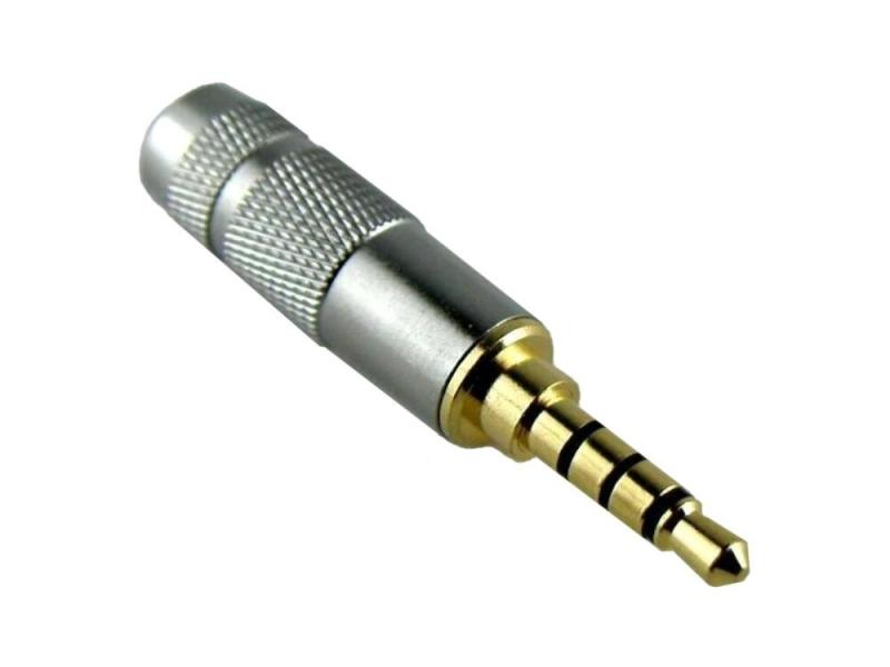 3.5mm ミニプラグ フォーンプラグ フォンコネクタ ハンダ式 自作用 金メッキ 4極 A シルバーハンダで配線を固定するタイプです。サイズ：全長約4.2cm×直径0.8cm内径：6mm　重量：約5gパッケージ：クリスタルパック　海外輸入品