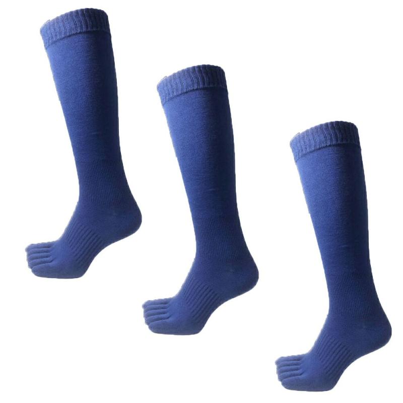 [アスカ] 5本指ソックス 学生 野球 対応 ベースボール ハイソックス メンズ レディース 23-25cm 3足