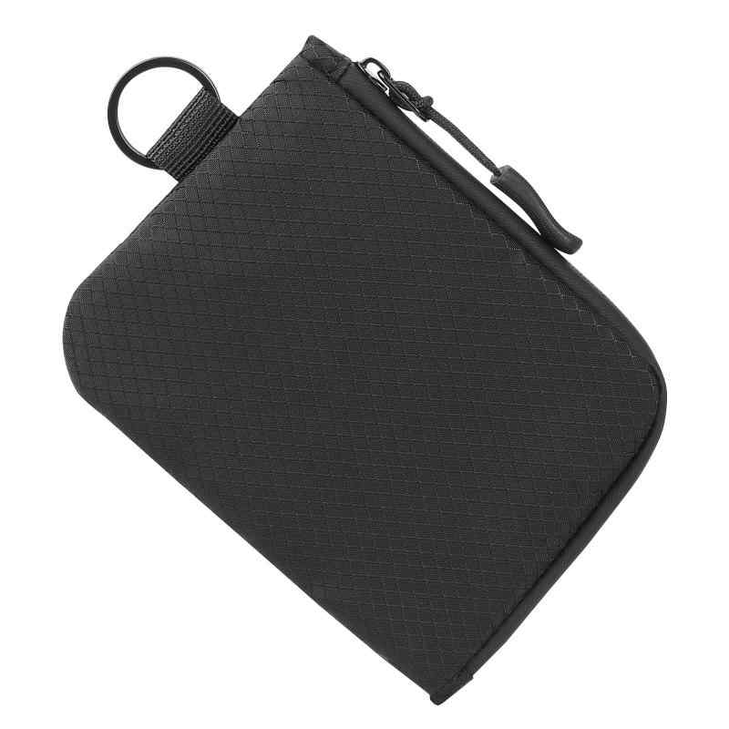 Doribiru 小銭入れ L字ファスナー財布 スキミング防止 薄型 軽量 コンパクト ナイロン生地 防水ファスナー ミニ財布 メンズ SW-015