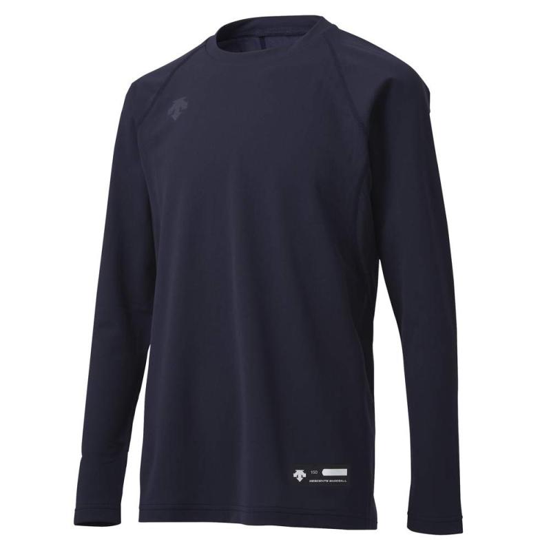 DESCENT(デサント) 少年野球 ジュニア丸首長袖アンダーシャツ ブラック 140cm
