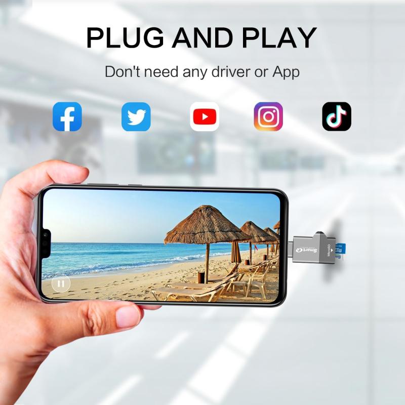 C356 Type-C MicroSDカードリーダー、USB 3.0スーパースピードテクノロジー、MicroSDXC、MicroSDHC、MicroSDSDをサポート。Window、Mac OS X、Andriod用。