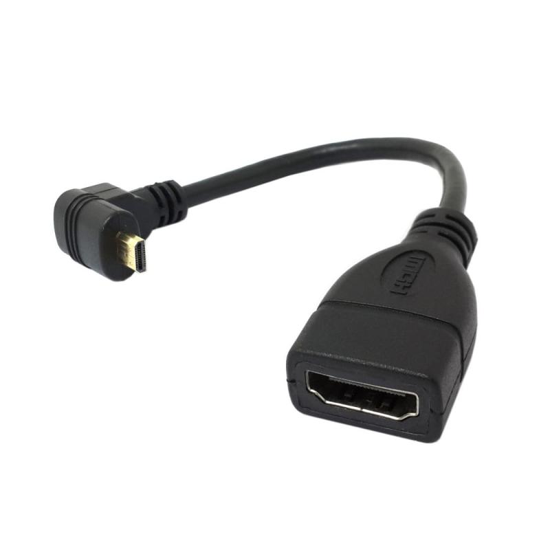 Chenyang マイクロHDMIオス-HDMIメスアダプターショートケーブル10cm XOOM Droid X HDTV 4K 1080P用