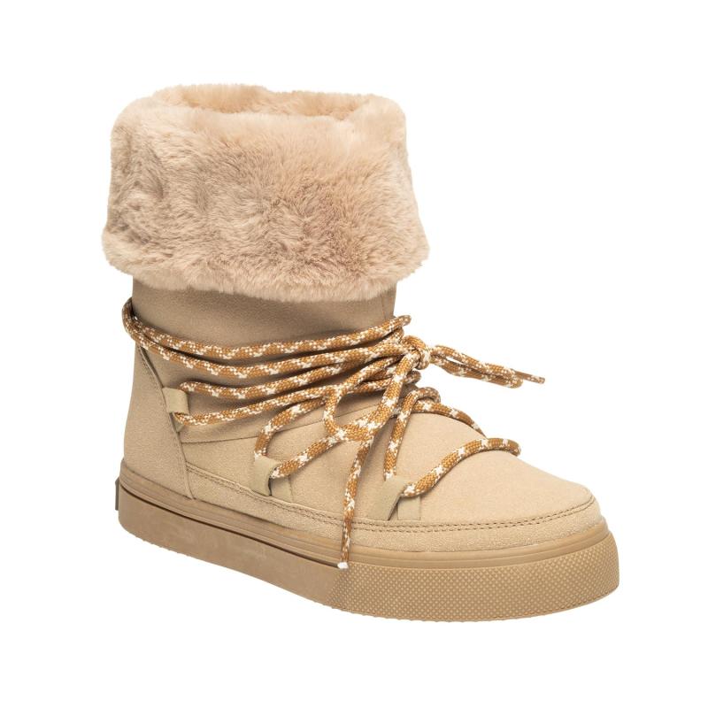 [ロキシー] レディース 履き口折り返し仕様 撥水防水 アドベンチャーブーツプラットフォーム