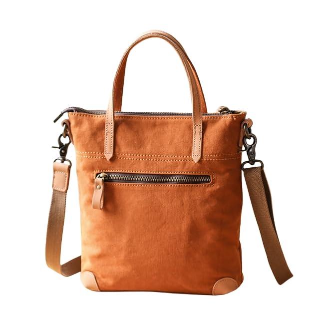 Rakuten - IOKI　HAMPU(イオキ ハンプ) 帆布と本革 トートバッグ ショルダーバッグ 名入れ 薄型 4色 2way コンパクト