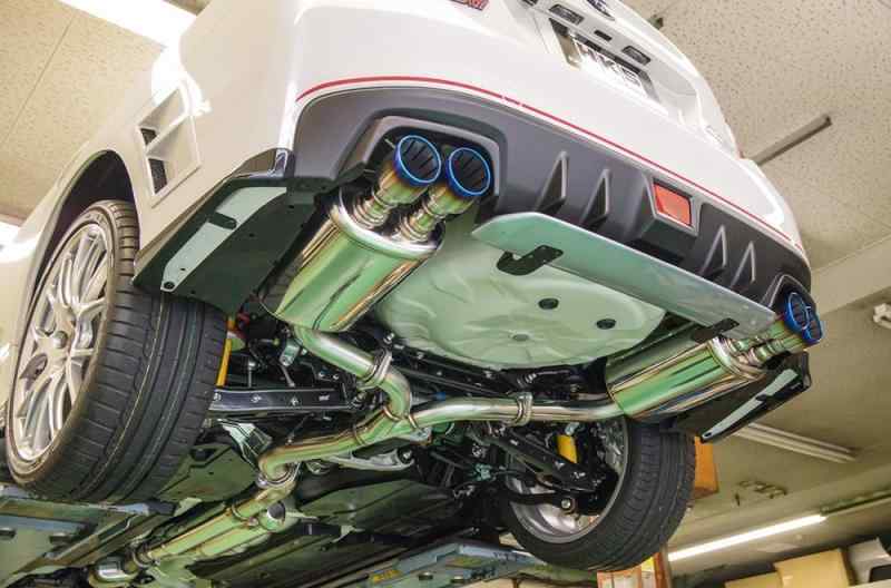 HKS 自動車用スポーツマフラー スーパーターボマフラー スバル WRX STI VAB Wテール 31029-AF013 車検対応 吸排気系パーツ
