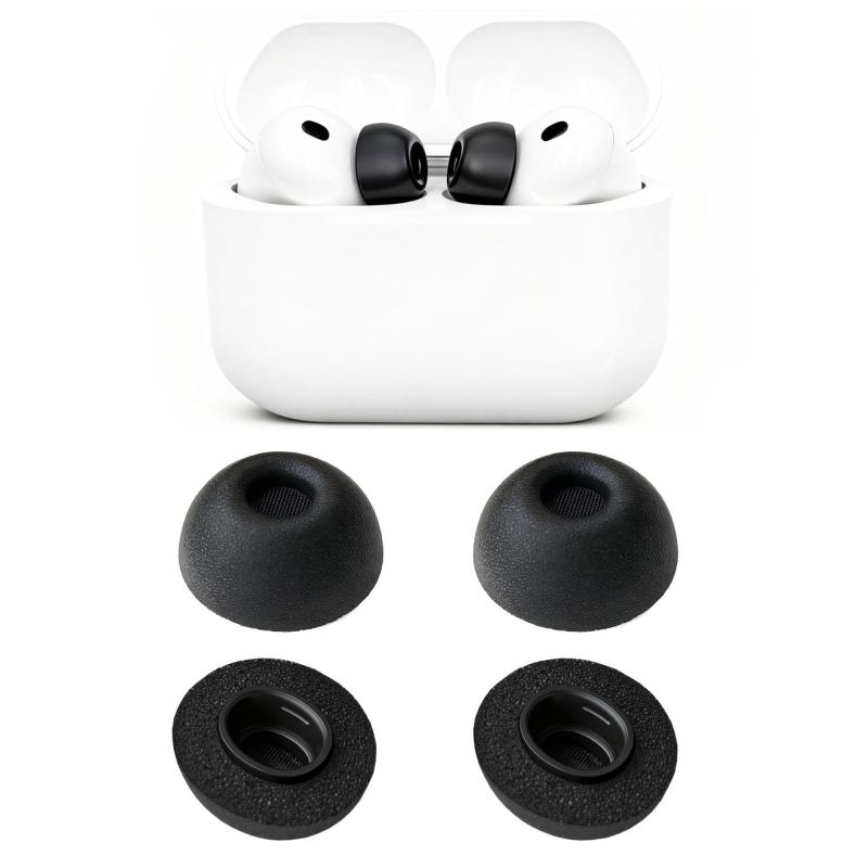 VSuRing Airpods Pro 3 用 イヤーピース 低反発 ウレタン製 4個 ノイズ低減 音質向...