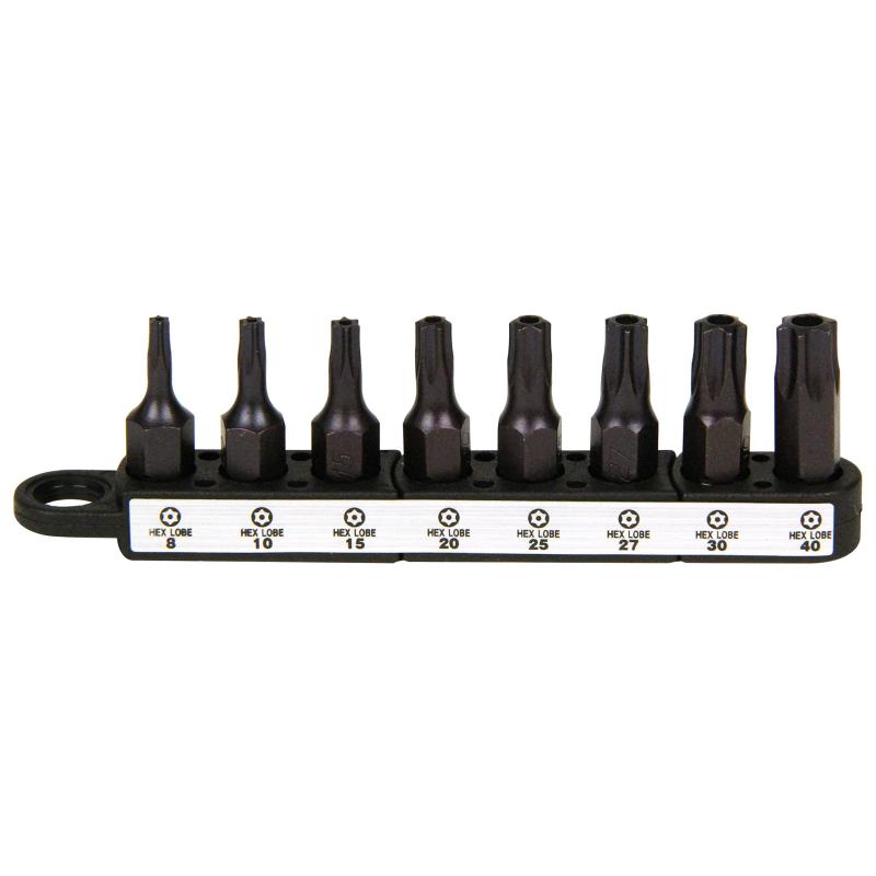 Rakuten - SK11(エスケー11) ビットセット 25mm 穴あきヘックスローブ 8Pcs T8~T40 SBT2508T