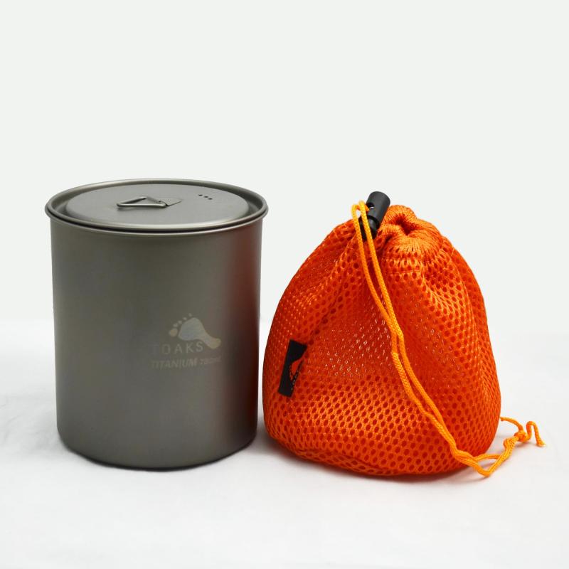 Rakuten - チタンポット 750ml（蓋付き、ハンドルなし）POT-750-NH