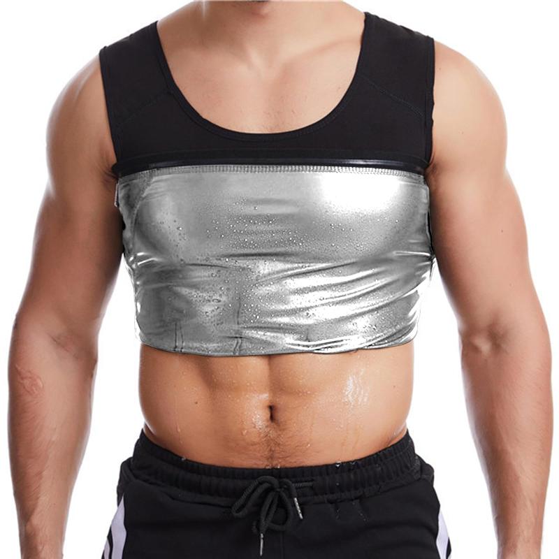 [Amy Coulee] サウナスーツ メンズ タンクトップ 発汗 サウナシャツ 着るサウナ ランニング トレーニングウェア 洗濯可能 運動着 蓄熱 保温力アップ 男性用