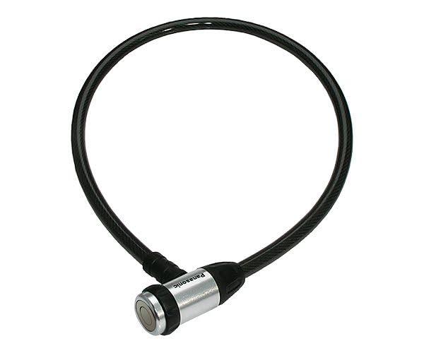 パナソニック(Panasonic) ワイヤ錠 ブラック 長さ約70cm×太さ約12mm NSAJ089-B